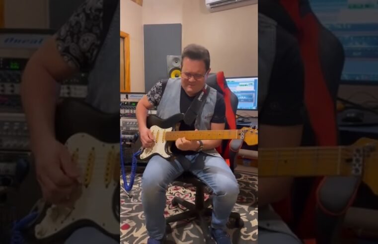 Ximbinha na live do Nelson Faria , Tocando Uma Guitarrada ! 🎸🎸🎸