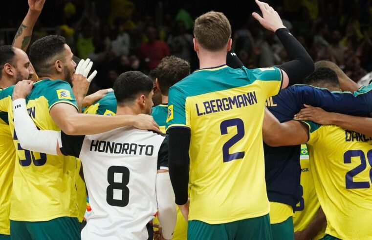 Brasil derrota Polônia na Liga das Nações Masculina de Vôlei