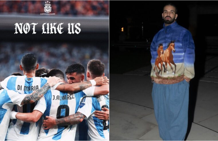 Argentina provoca Drake com música de rival após rapper fazer aposta milionária em vitória do Canadá