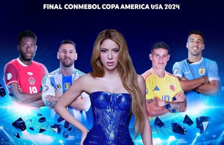Shakira fará show na final da Copa América