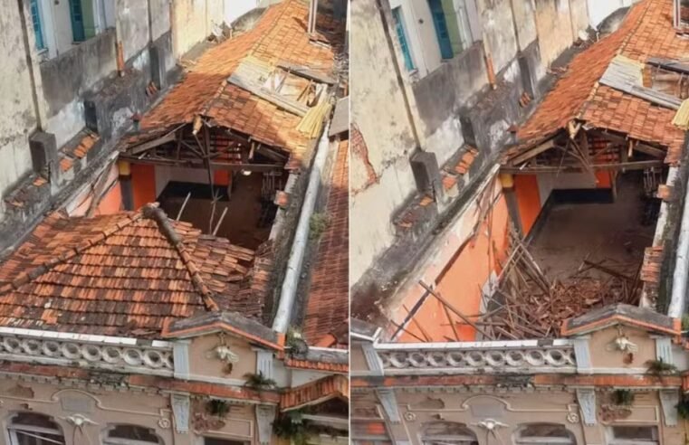 Telhado da casa onde Carmen Miranda morou no Rio desaba pela 2ª vez no ano