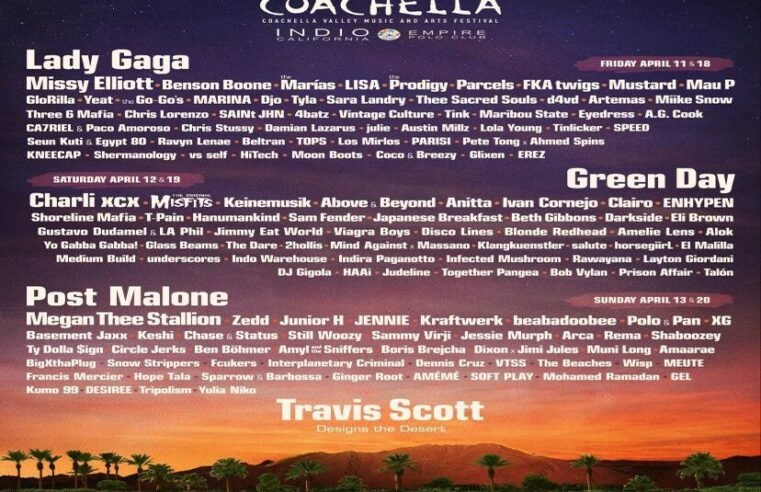 Coachella 2025 divulga line-up completo